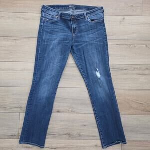 Kut from the Kloth Catherine Boyfriend Medium Blue Wash Women Sz 14